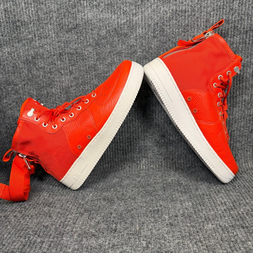 Nike SF Air Force 1 Mid Mens 12 Team Orange Excellent 917753-800
